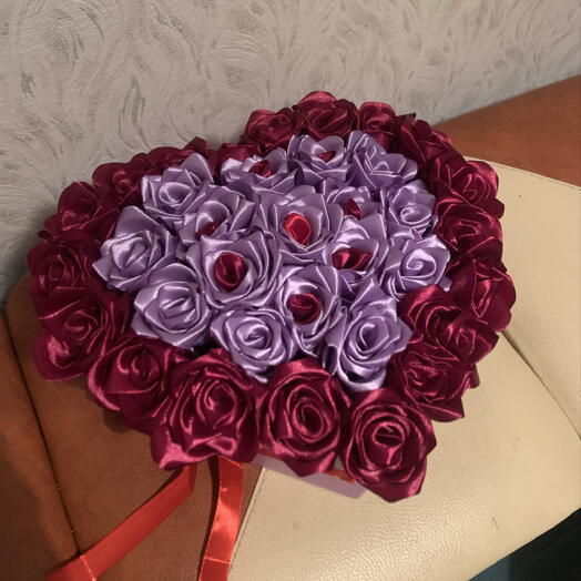 Сердце из 35 роз🌹