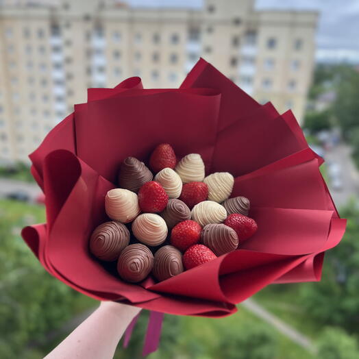 Букет из клубники в шоколаде «Red Royal»