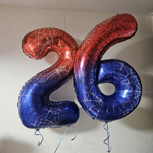 Цифры 26 с гелием-2шара