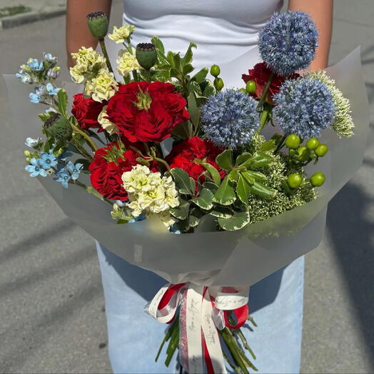 Букет «Сердце Белоснежки»