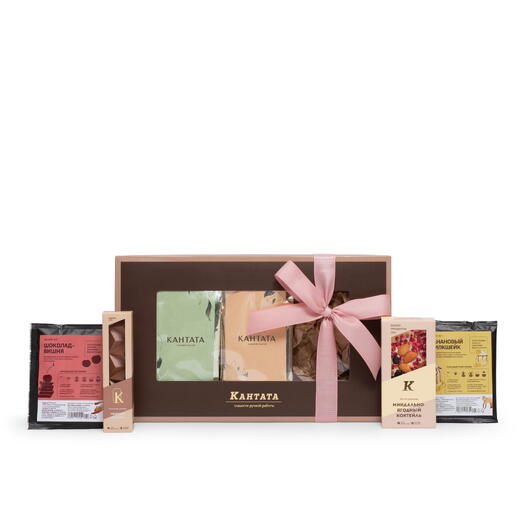 Подарочная коробка чай, кофе и шоколад «Пауза для себя», Кантата