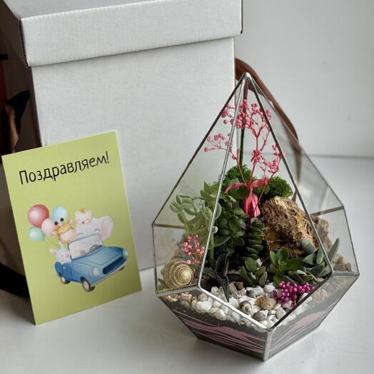 Капля с цветами на день рождения
