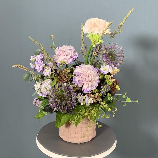 Диантус ,полевые цветы в коробке🌸