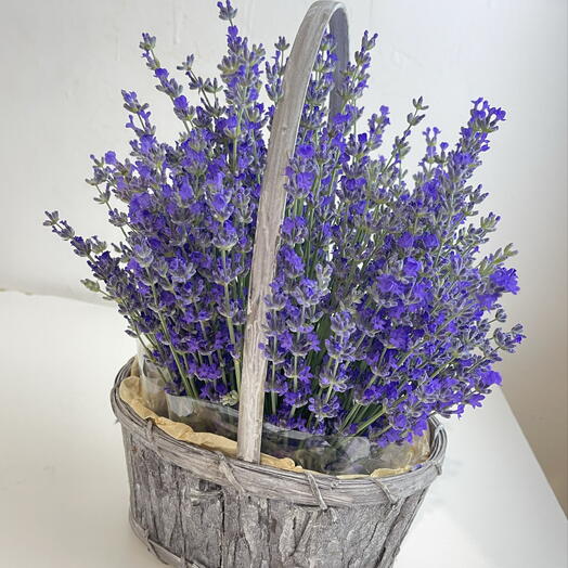 Корзина с лавандой 💜