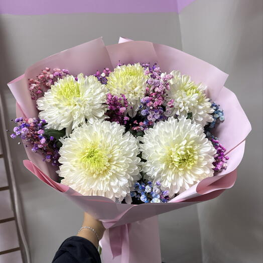 Нежный букет из стойких магнум😍