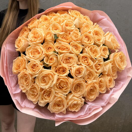 51 роза Peach Avalanche