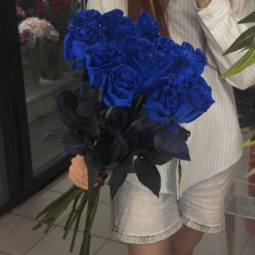 Моно из синих роз💙