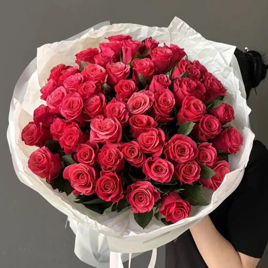 Розовые розы 51