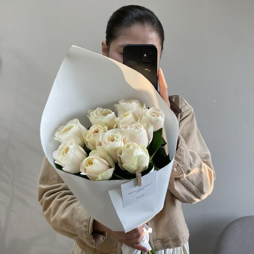 Популярный банч из одноголовых роз для дома