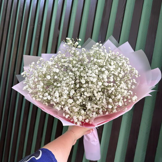 Букет из белых гипсофил (s)