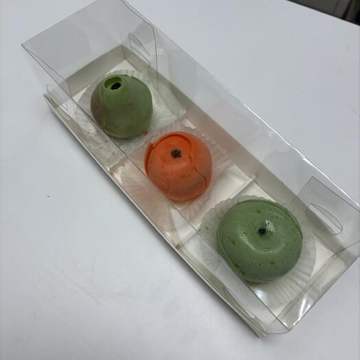 корпусные десерты(мандарин,груша,яблоко)