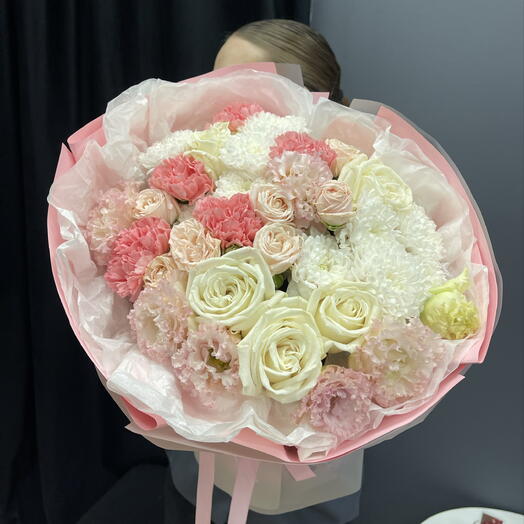 Нежный розовый букет🌸