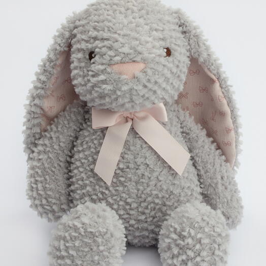 Мягкая игрушка Gulliver Зайка серый, 27 см, коллекция Curls