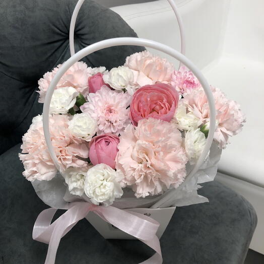 🤍Нежные диантусы в сумочке Bloom room