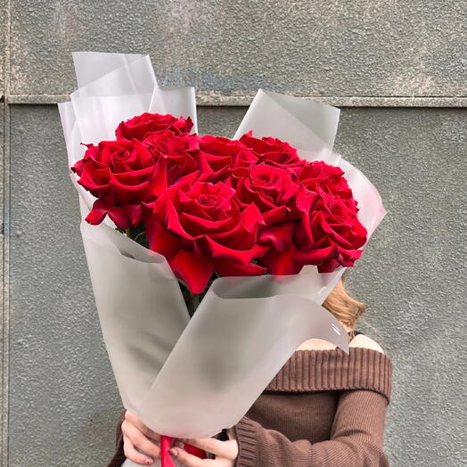 Букет из 9 ажурных роз
