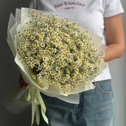 Букет из 25 полевых ромашек
