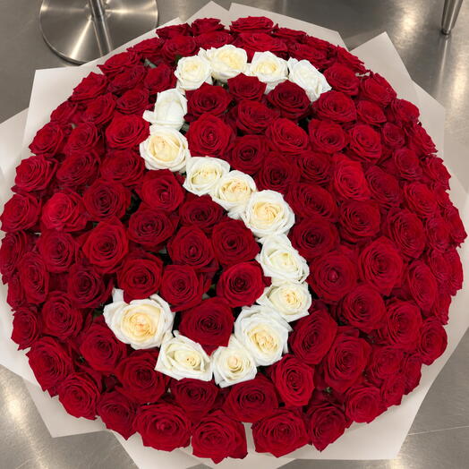 Rose Box With The "S" Letter (101 pcs)