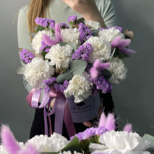 Сиреневое очарование 💜 стойкий букет, диантус статица
