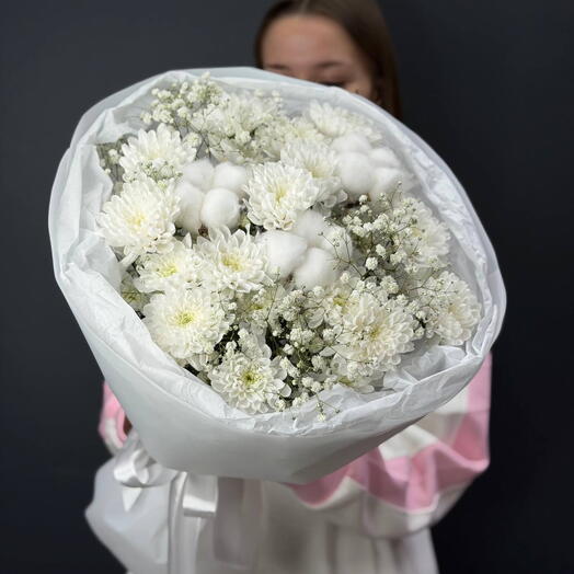 Хлопок и кустовая хризантема