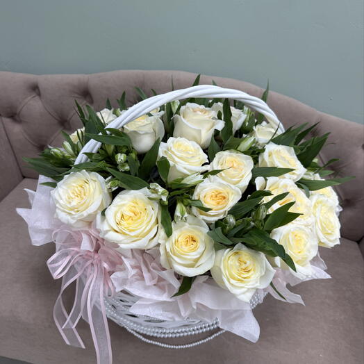 Корзина из роз