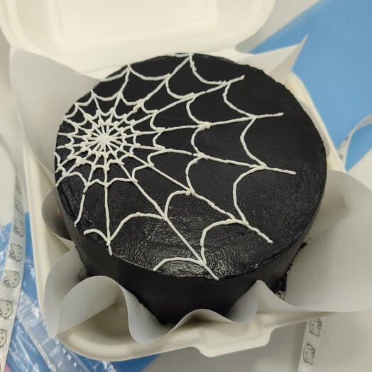 Бенто-торт «Паутина» на хэллоуин, Хеллоуин, паук на Halloween