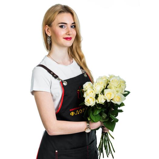 15 rosas blancas