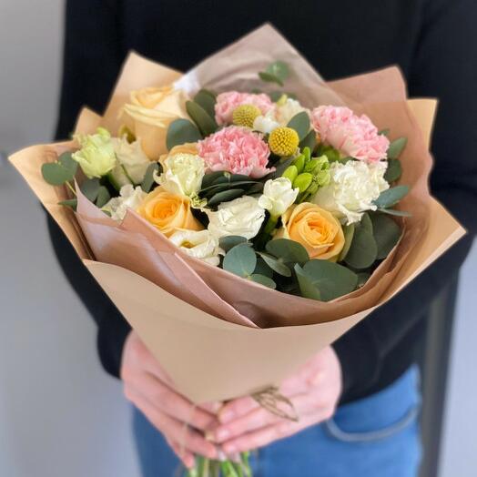 Bouquet "Creme brulee"