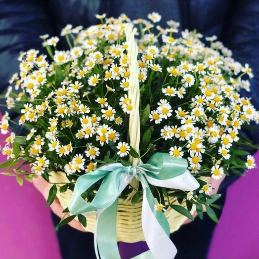 Basket with flowers