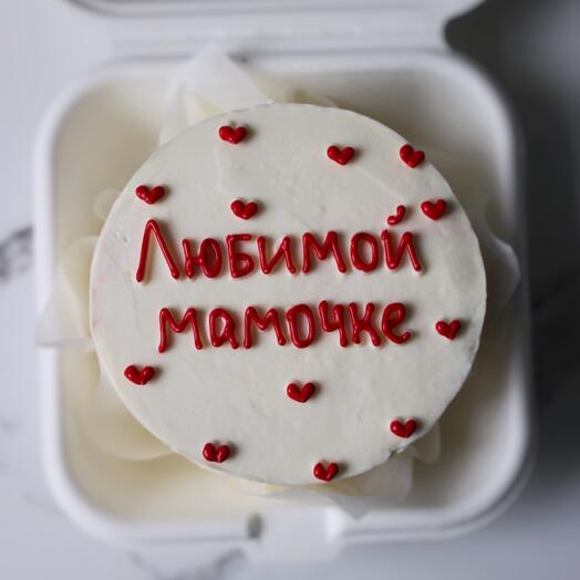 Бенто торт любимой мамочке с сердечками