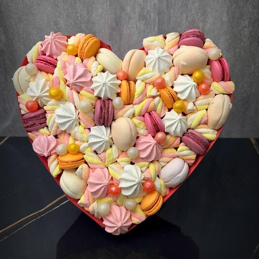 Сладкий букет "Сердце"; Букет из сладостей