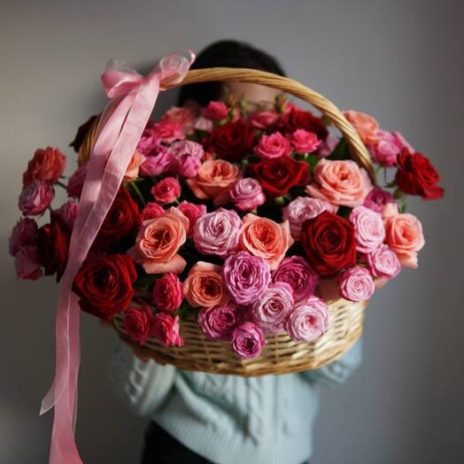 Cesta de flores