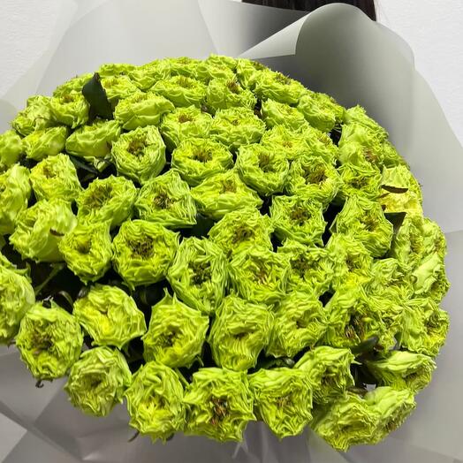 Английские Пионовидные розы apple green