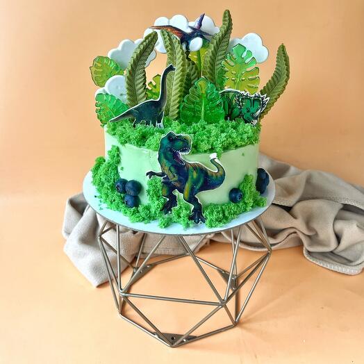 Pastel de galletas para niños Dinosaurios