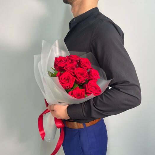 Ramo de 9 rosas rojas