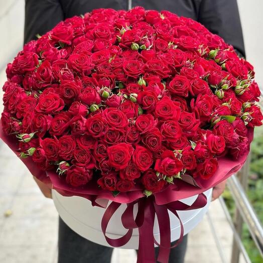Flowers in a box 101 bush roses