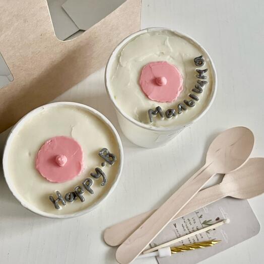 Торт в стаканчике cake to go сникерс