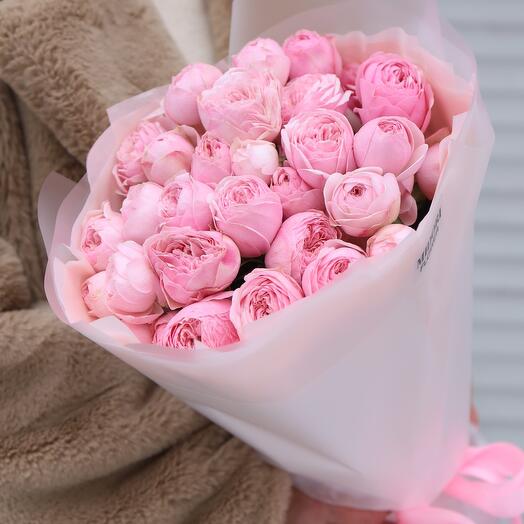 Пионовидные кустовые розы Менсфилд 💞