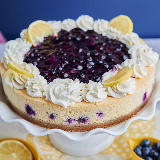 Blueberry and Lemon Cheesecake