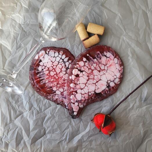 Romantic Gift Set Heart 2 Coasters