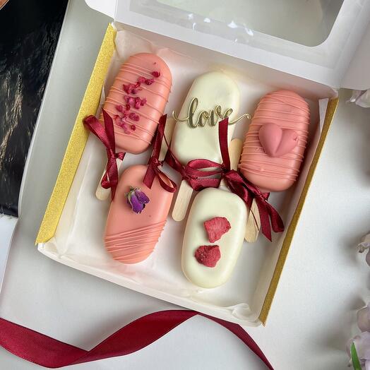 Муссовые чизкейки эскимо love 5 штук