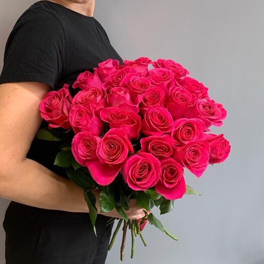 Bouquet of 25 pink roses