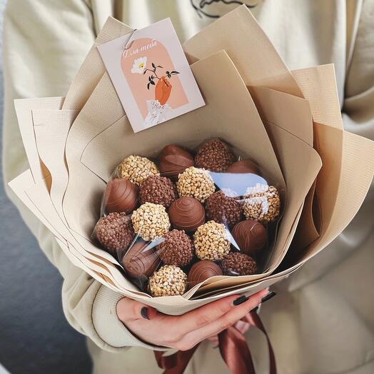 Букет из клубники в шоколаде «Кит-Кат»