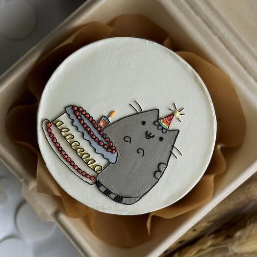 Бенто торт с котиком 🎂