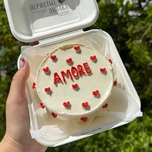 Бенто торт amore любовь на 14 февраля