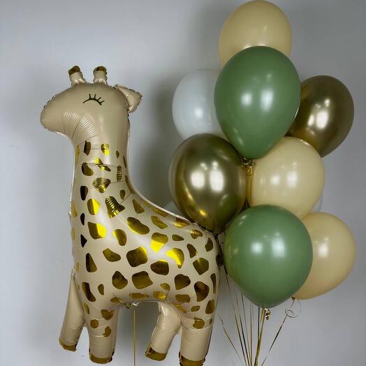 Набор шаров с жирафом