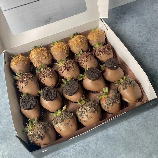 Клубника в шоколаде Лучший подарочный набор (16-20🍓)