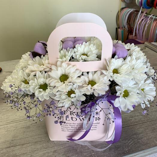 Цветы в коробке💜💜💜