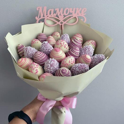 Bouquet MAME de fresas en chocolate "Bouquet deleite"