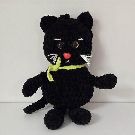 Игрушка ручной работы котик мяу
