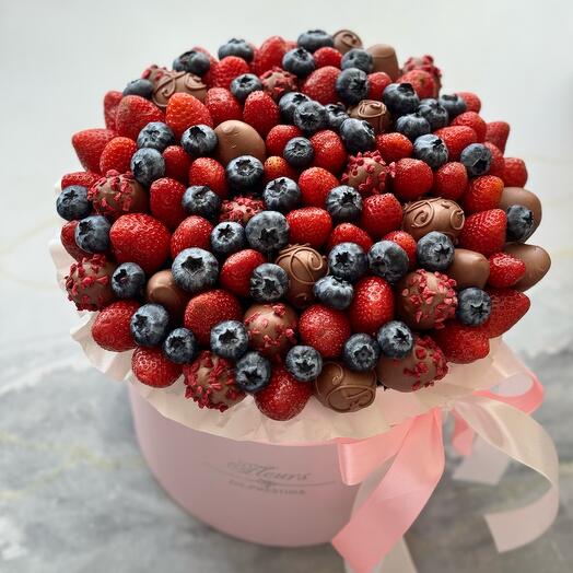 🍓Клубника в шоколаде + голубика